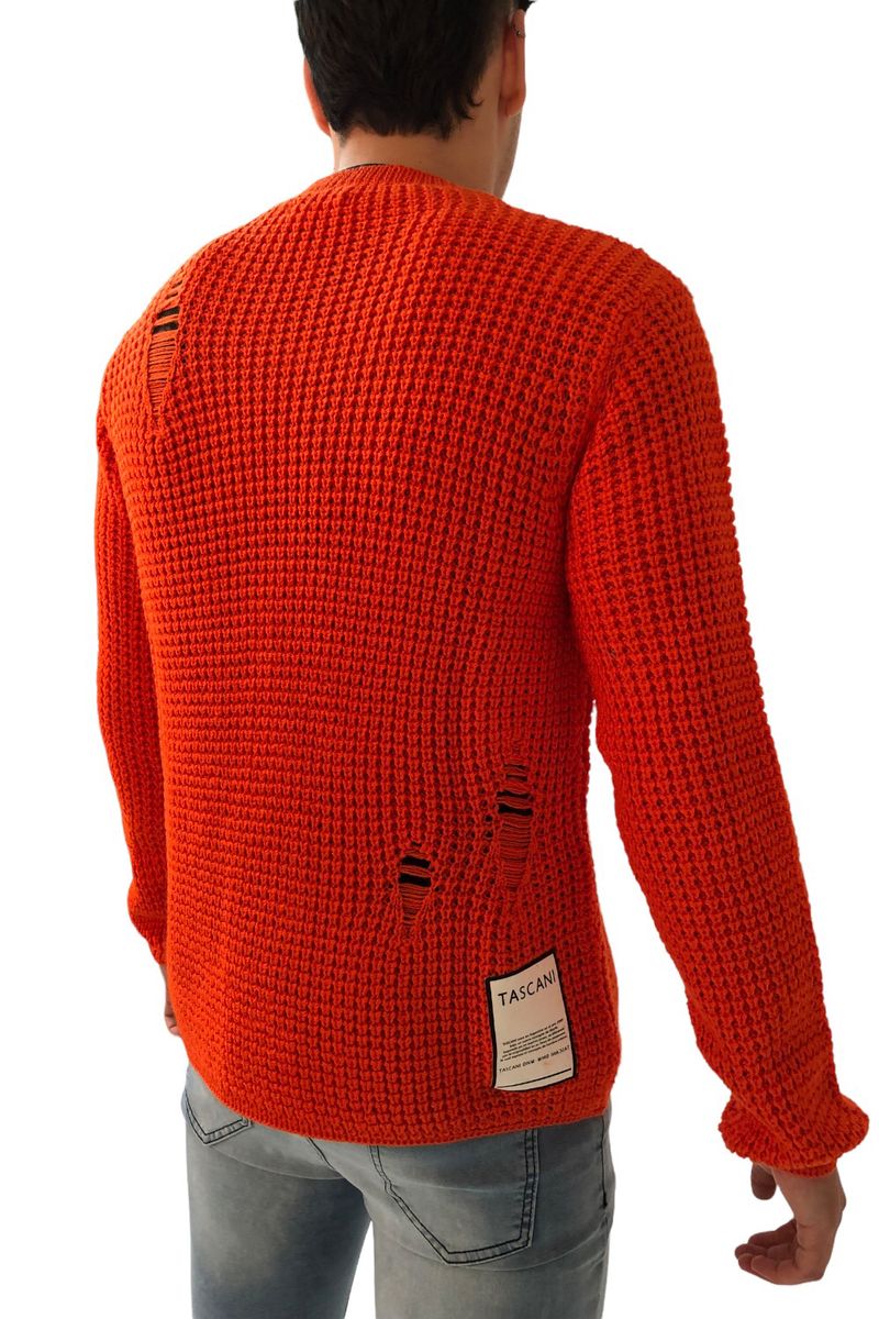 Sweater Damero naranja