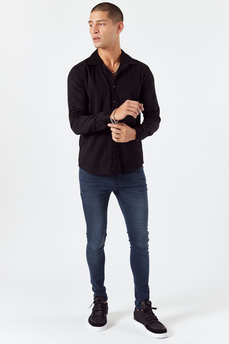 Camisa Aguirre Negro
