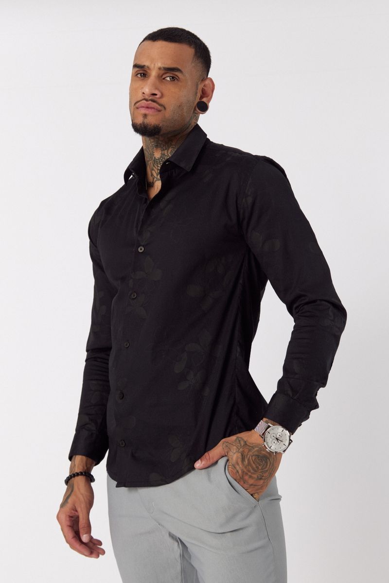 Camisa-Ml-Anis-Negro