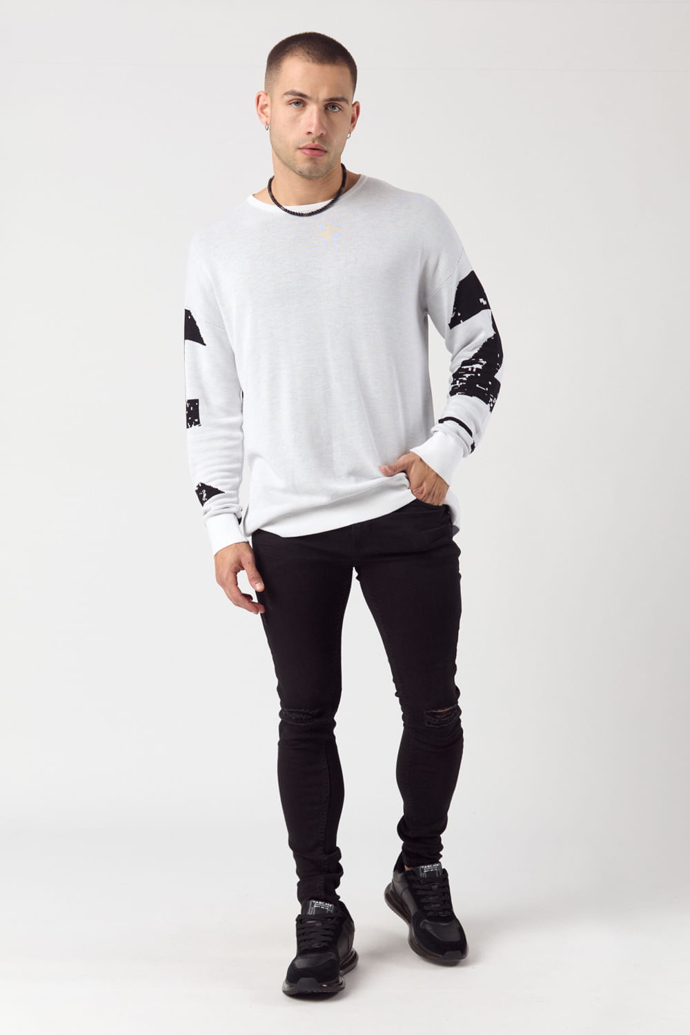 Sweater Dark Blanco TASCANI